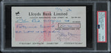 Queen (4) Mercury, May, Deacon, Taylor Signed 1976 Bank Set Of 3 Checks PSA Slab