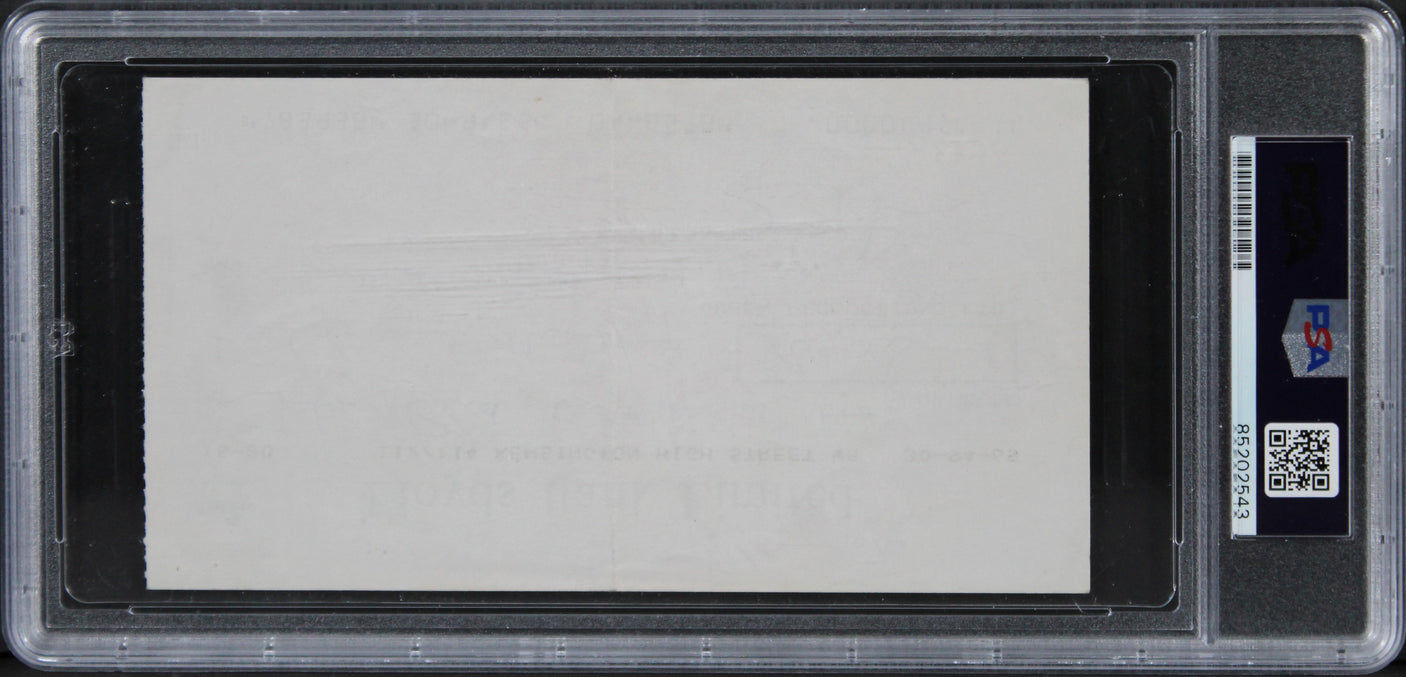 Queen (4) Mercury, May, Deacon, Taylor Signed 1976 Bank Set Of 3 Checks PSA Slab
