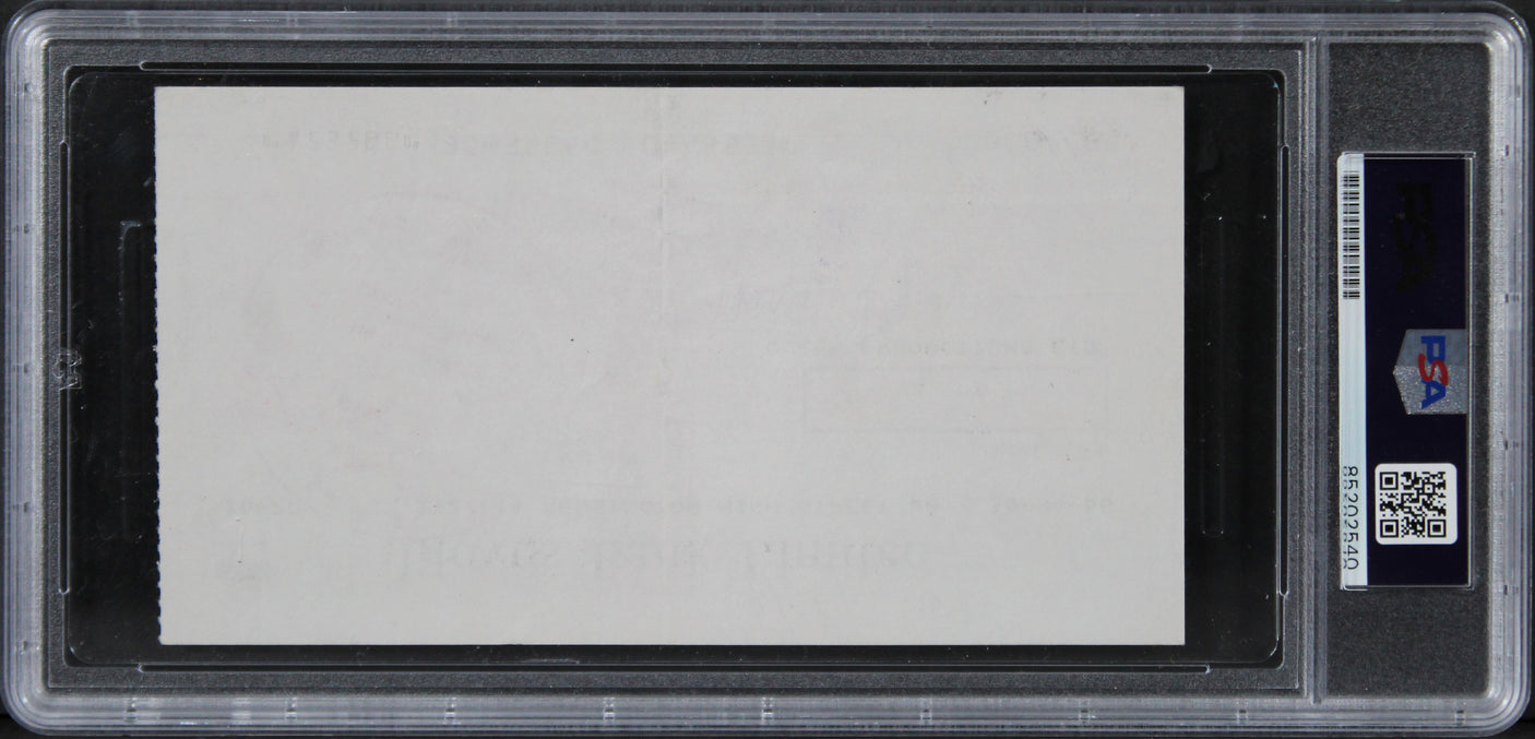 Queen (4) Mercury, May, Deacon, Taylor Signed 1976 Bank Set Of 3 Checks PSA Slab