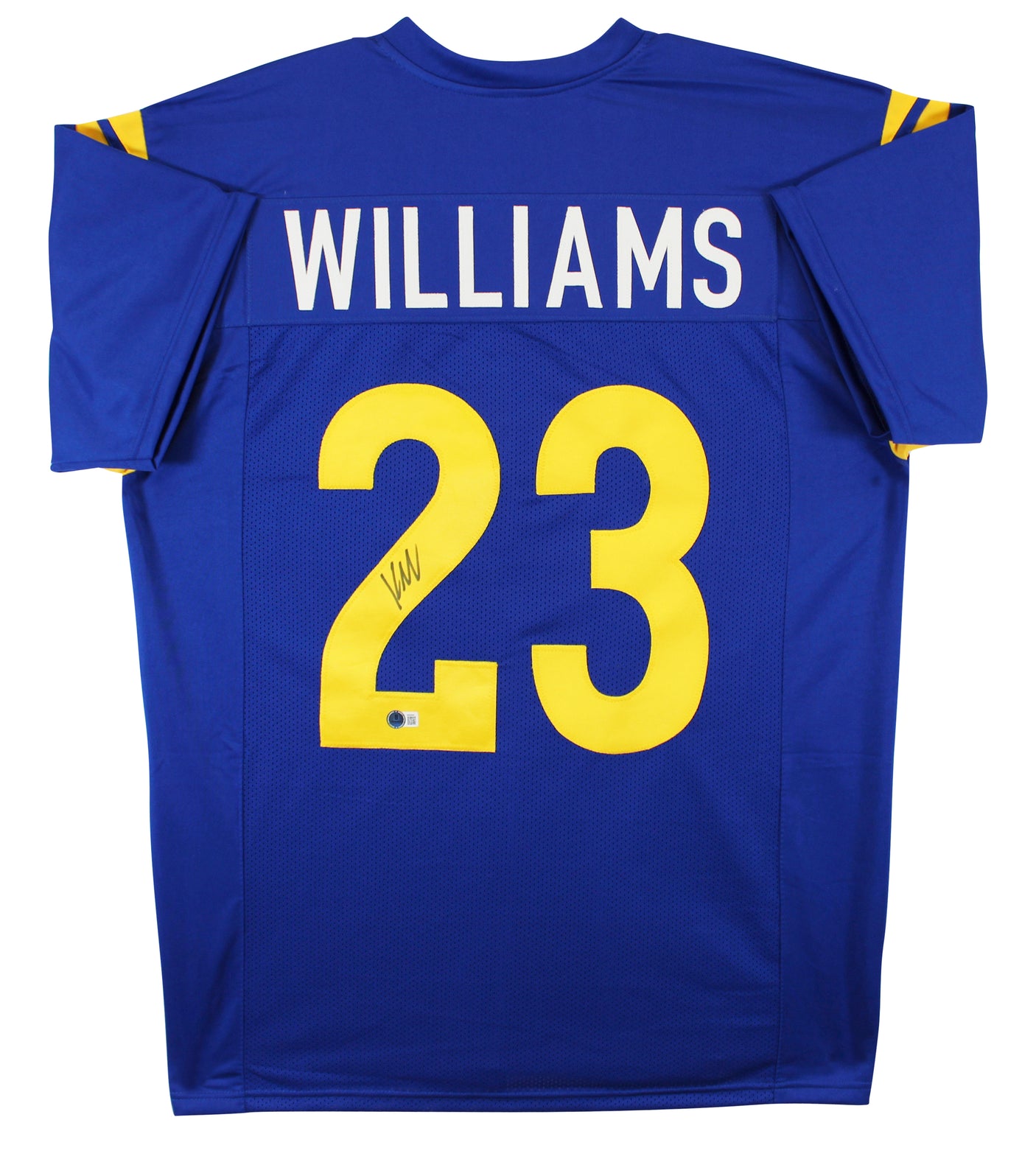 Kyren Williams Authentic Signed Blue Pro Style Jersey Autographed BAS