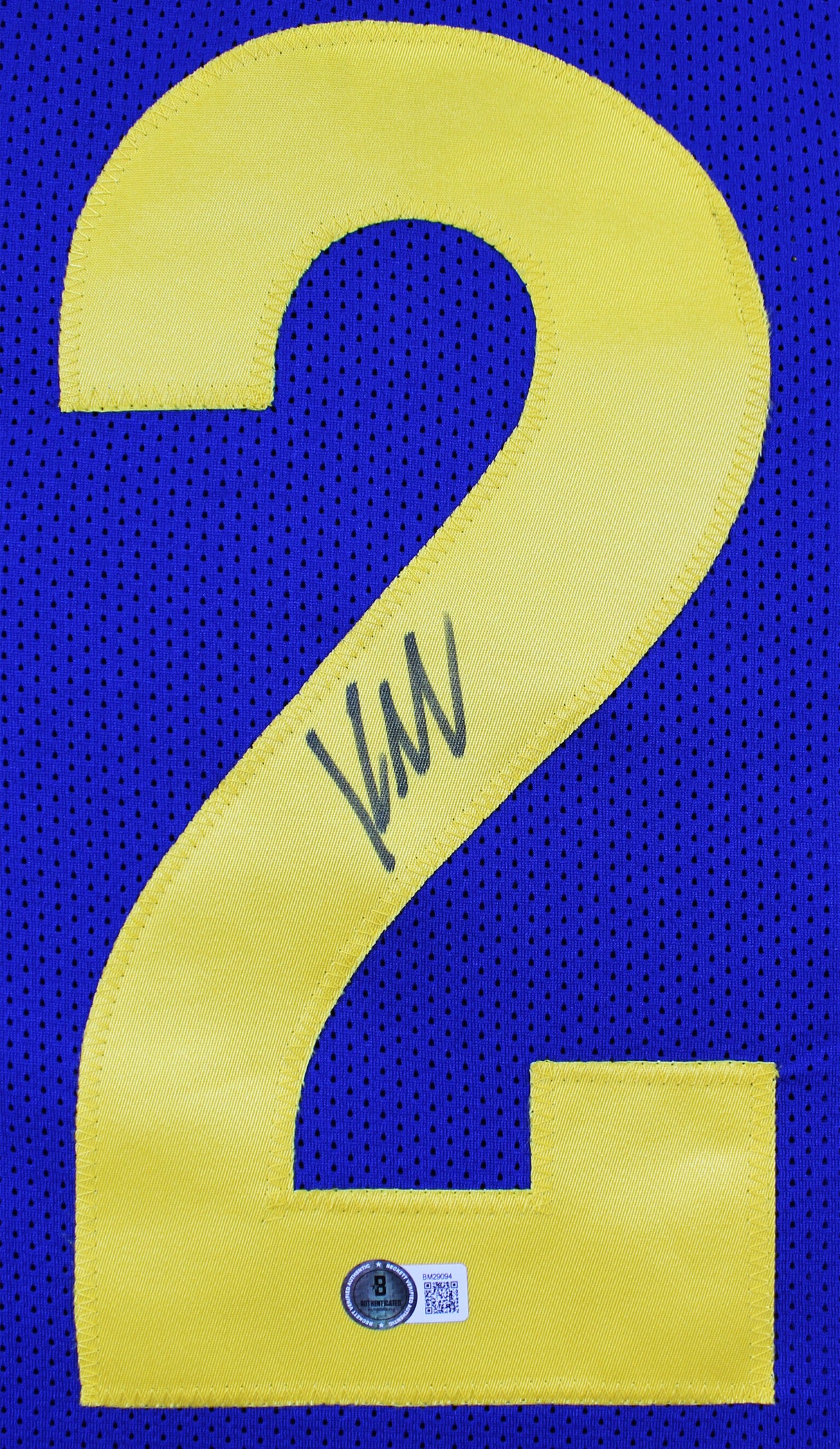 Kyren Williams Authentic Signed Blue Pro Style Jersey Autographed BAS