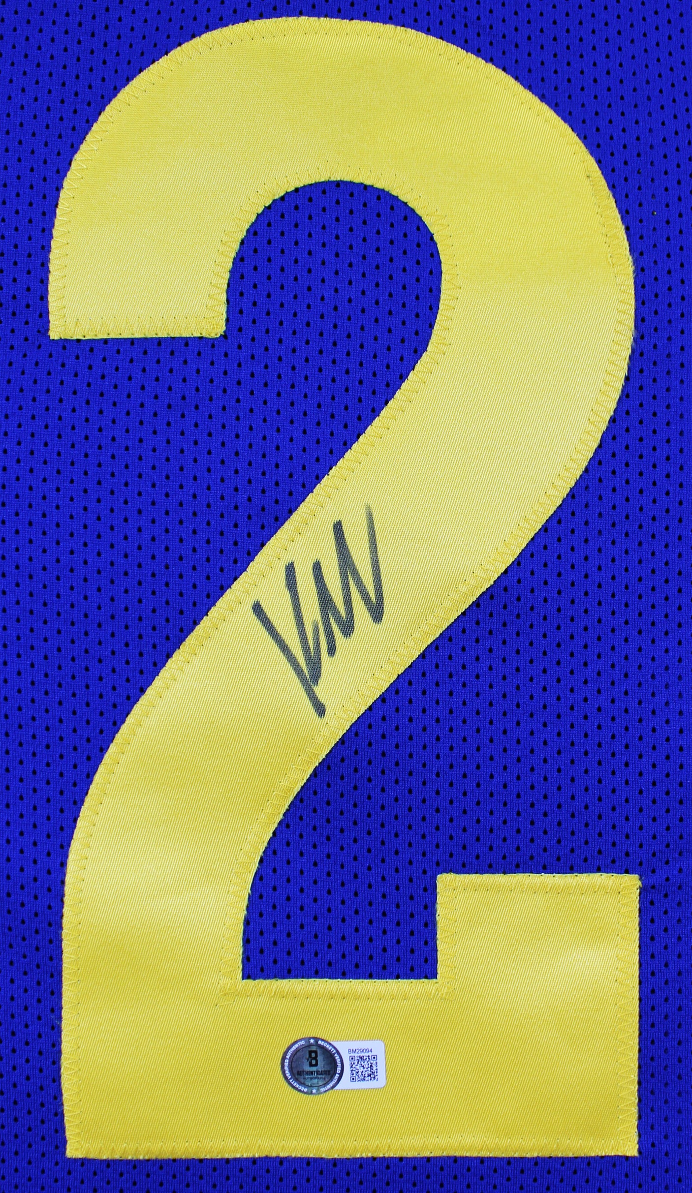 Kyren Williams Authentic Signed Blue Pro Style Jersey Autographed BAS