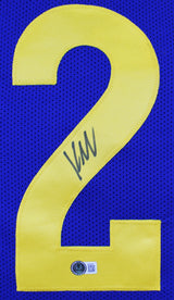 Kyren Williams Authentic Signed Blue Pro Style Jersey Autographed BAS