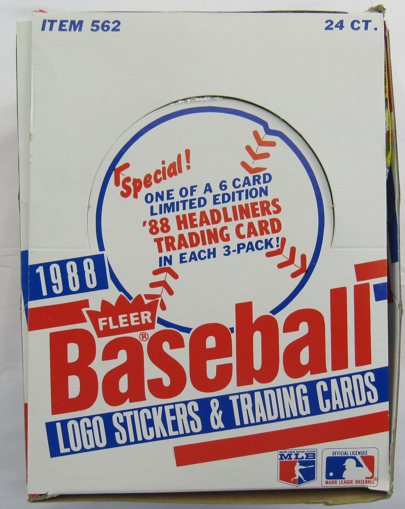 1988 Fleer Baseball Rack Box - 24 Ct