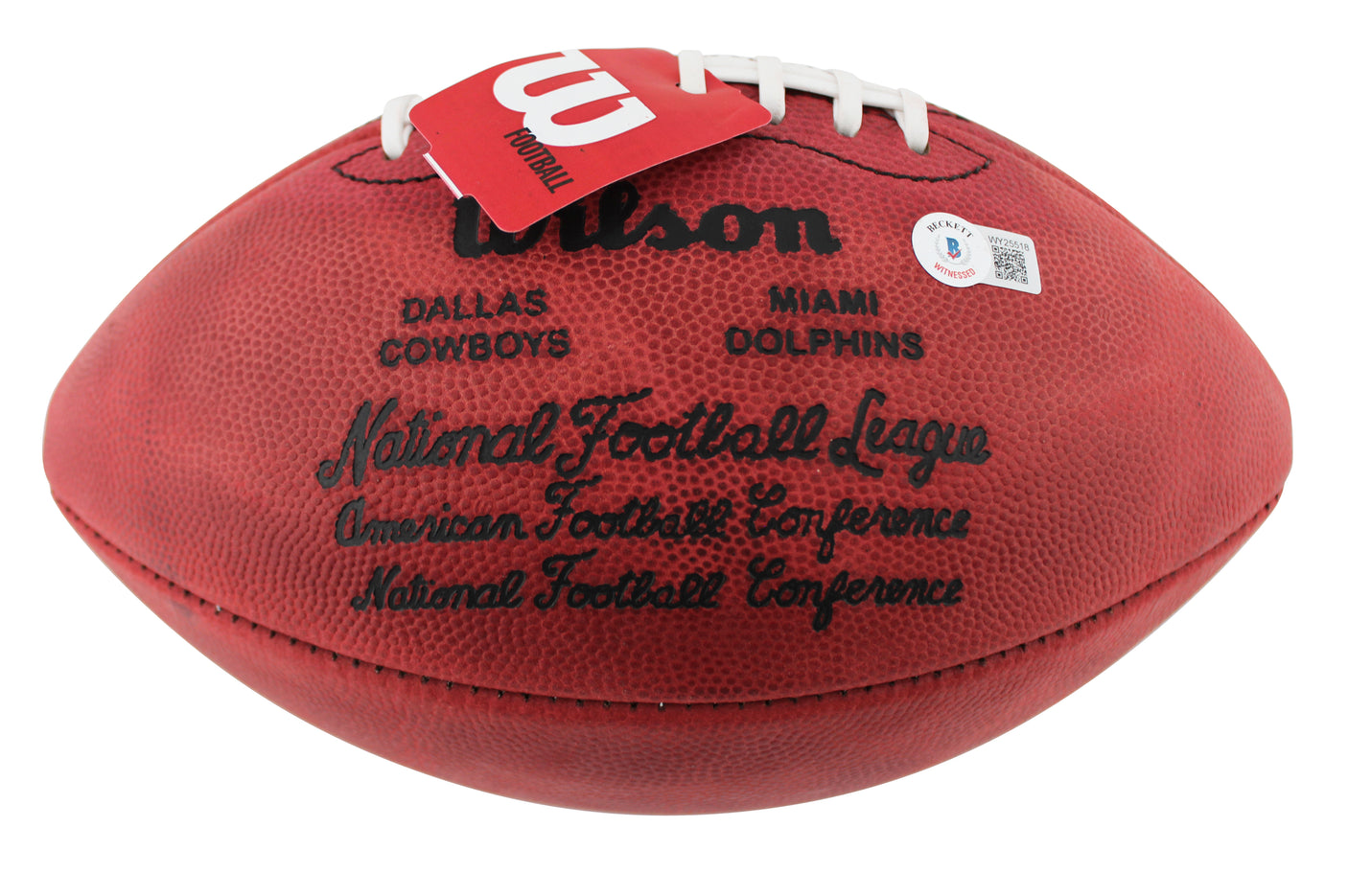 Cowboys Roger Staubach "SB VI MVP" Signed SB VI Logo Nfl Football BAS W #WY25518