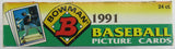 1991 Bowman Baseball CELLO Box ~ 24 Sealed Packs - Chipper Jones- Thome- Mussina