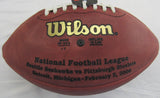 Ben Roethlisberger Signed Auto Wilson Football Mounted Memories Hologram