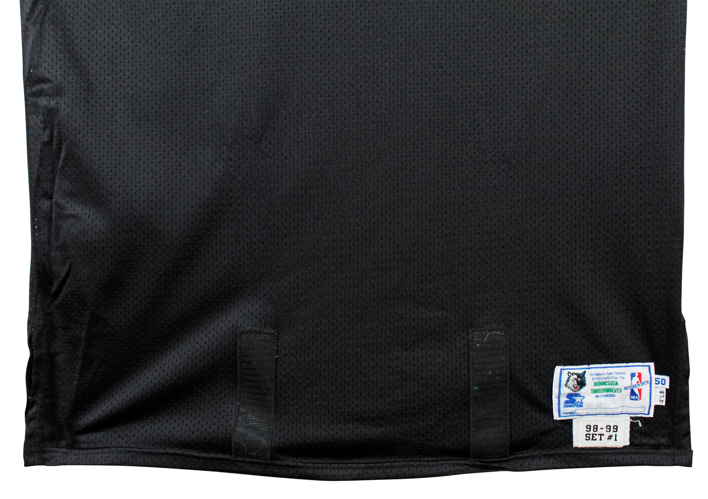 Kevin Garnett Signed 1998-99 Game Worn Black Starter Jersey BAS & Steiner