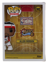 76ers Allen Iverson Authentic Signed HWC #102 Funko Pop Vinyl Figure BAS Witness