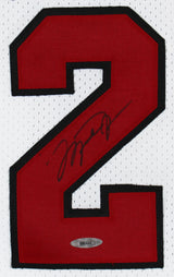 Bulls Michael Jordan Authentic Signed White 1997-98 Nike Jersey UDA #BAH44410