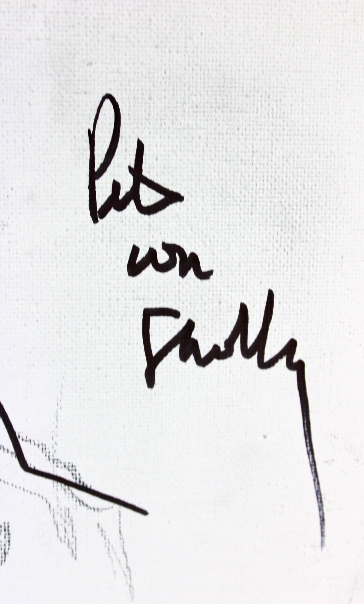 Pete Von Sholly Signed 11x14 Original Art Darkman Sketch Canvas BAS #D94459