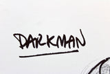 Pete Von Sholly Signed 11x14 Original Art Darkman Sketch Canvas BAS #D94459