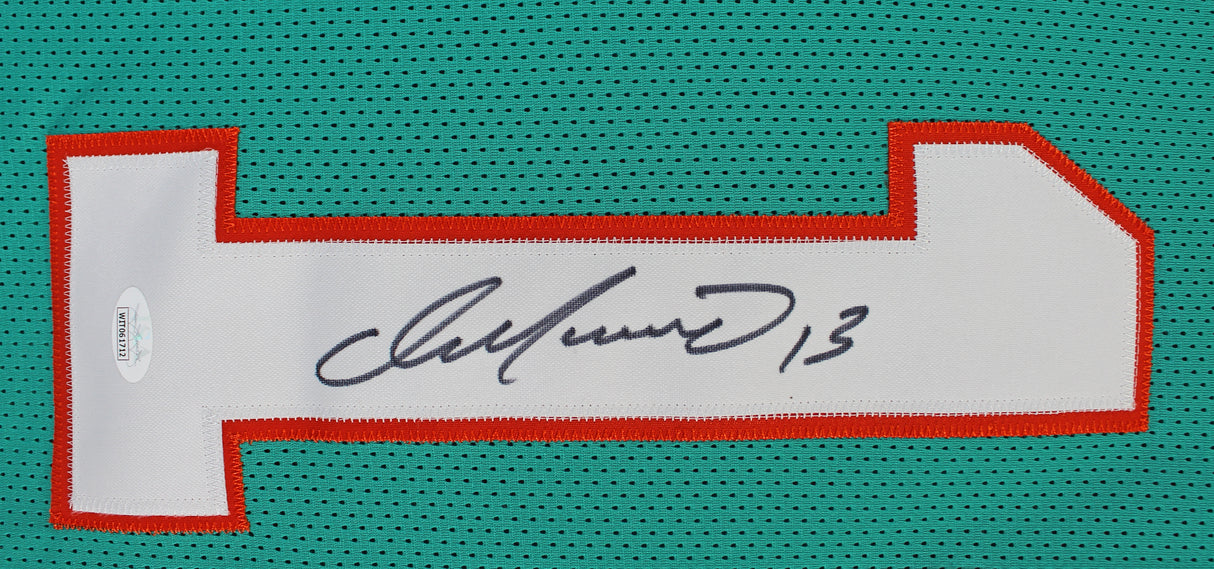 Dan Marino Authentic Signed Teal Pro Style Jersey Autographed JSA Witness