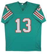Dan Marino Authentic Signed Teal Pro Style Jersey Autographed JSA Witness