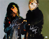 Alice Cooper & Ari Lehman Friday The 13th Signed 16x20 Photo BAS Witnessed