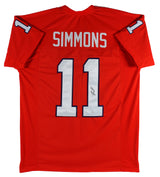 Clemson Isaiah Simmons Authentic Signed Orange Pro Style Jersey JSA Witness