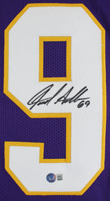 Jared Allen Authentic Signed Purple Pro Style Jersey Autographed BAS Witnessed
