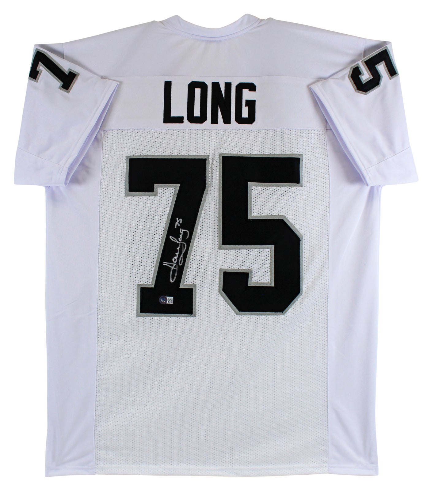 Howie Long Authentic Signed White Pro Style Jersey Autographed BAS Witnessed