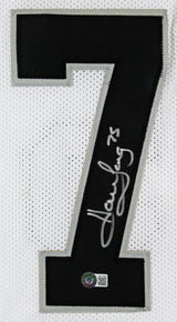 Howie Long Authentic Signed White Pro Style Jersey Autographed BAS Witnessed