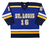 Brett Hull "HOF 2009" Authentic Signed Blue Pro Style Jersey BAS