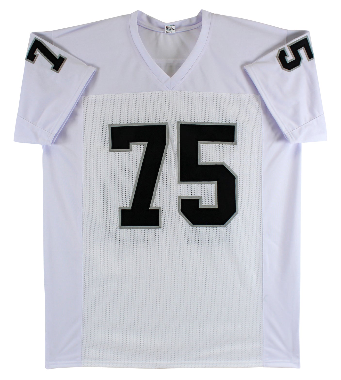 Howie Long Authentic Signed White Pro Style Jersey Autographed BAS Witnessed