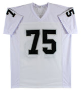 Howie Long Authentic Signed White Pro Style Jersey Autographed BAS Witnessed