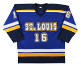 Brett Hull "HOF 2009" Authentic Signed Blue Pro Style Jersey BAS