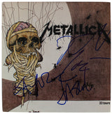 Metallica (4) Hetfield, Ulrich, Hammett +1 Signed One 45 RPM Album Cover BAS