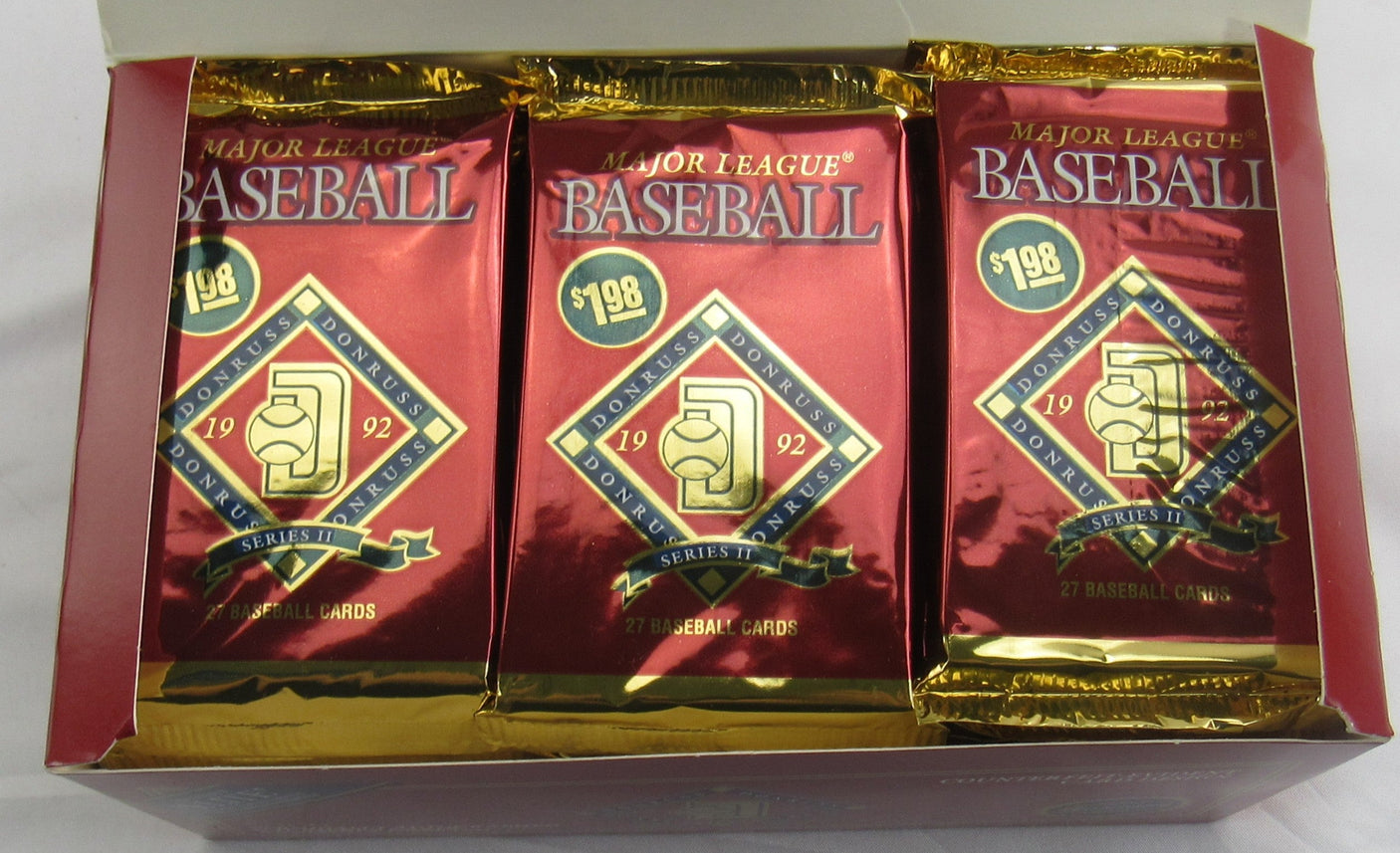 1992 Donruss 24 Packs MLB Baseball Series 2 One Jumbo Sealed Box Ripken Auto