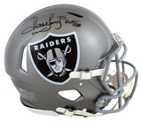 Raiders Howie Long "HOF 00" Signed Flash Full Size Speed Proline Helmet BAS Wit