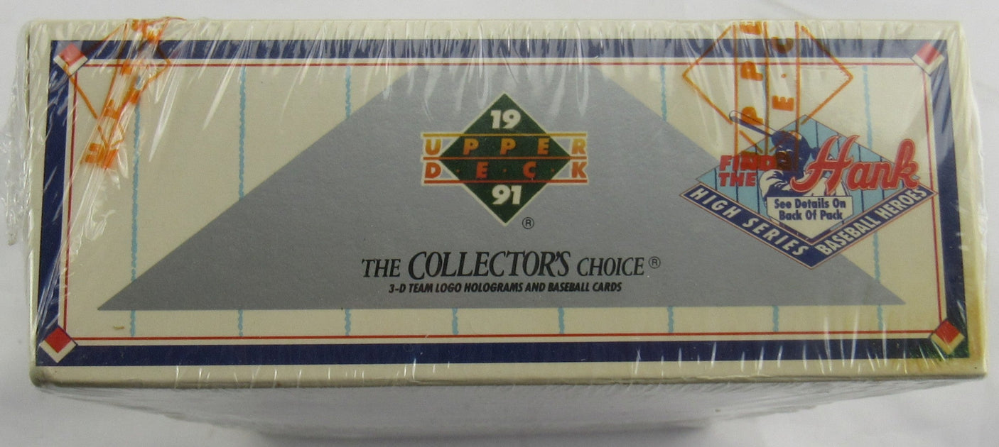 1991 Upper Deck Baseball Wax Box - Find the Hank Aaron Autograph