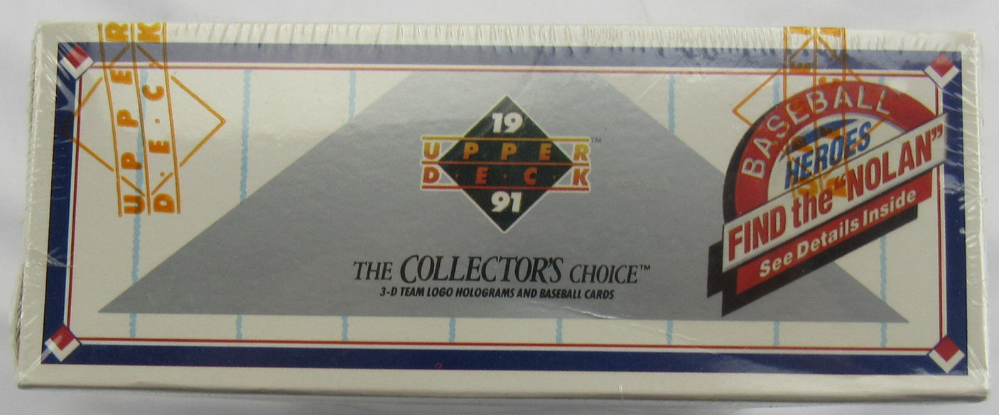 1991 Upper Deck Baseball Wax Box - Nolan Ryan Autograph / Michael Jordan SP