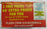 1981 Fleer Baseball Wax Box - 38 Pack Box - Clean Fresh Box