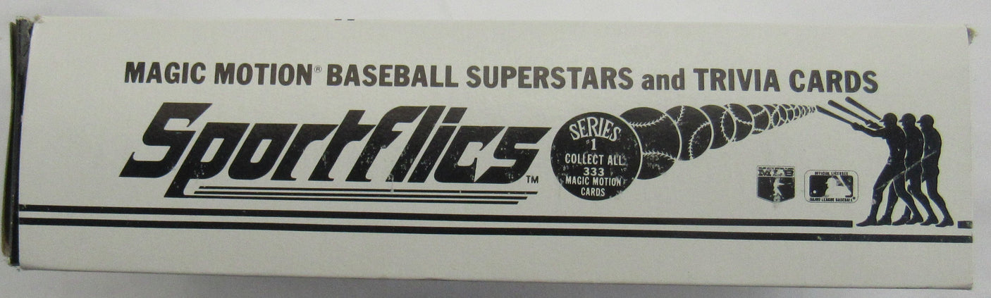 1986 Sportflics Baseball Foil Pack Box - 36 Ct