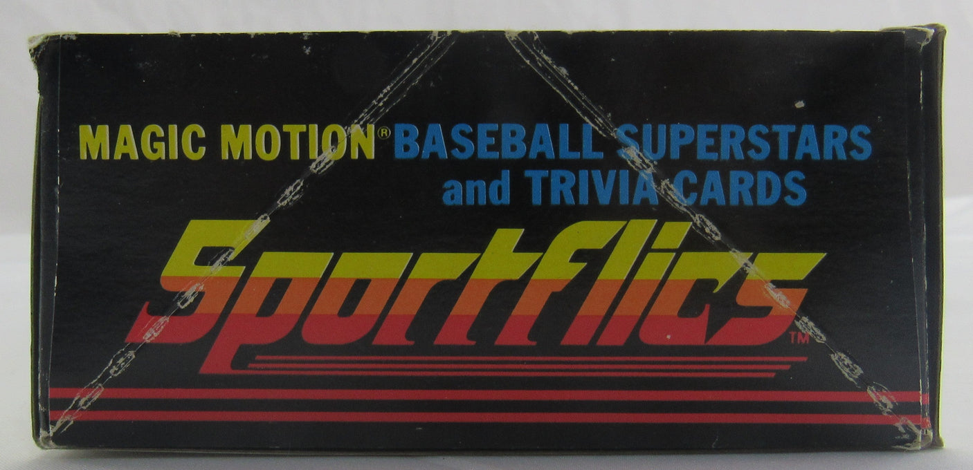 1986 Sportflics Baseball Foil Pack Box - 36 Ct