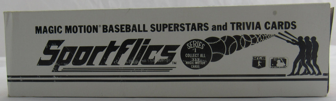1986 Sportflics Baseball Foil Pack Box - 36 Ct