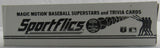 1986 Sportflics Baseball Foil Pack Box - 36 Ct