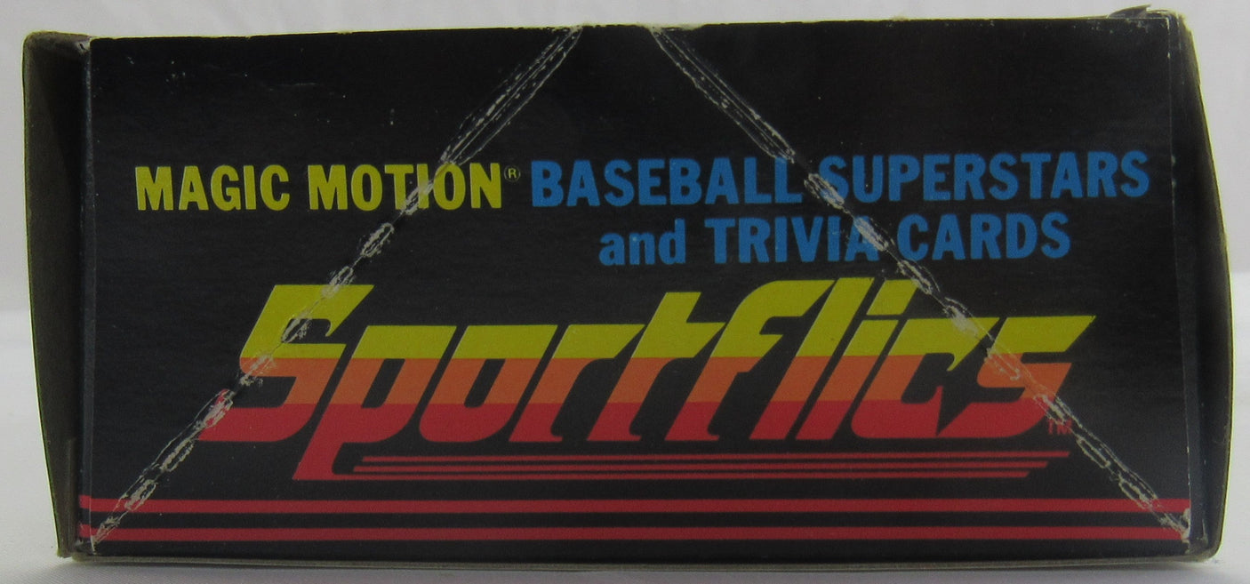 1986 Sportflics Baseball Foil Pack Box - 36 Ct