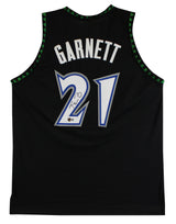 Kevin Garnett Authentic Signed Black Pro Style Jersey BAS Witnessed