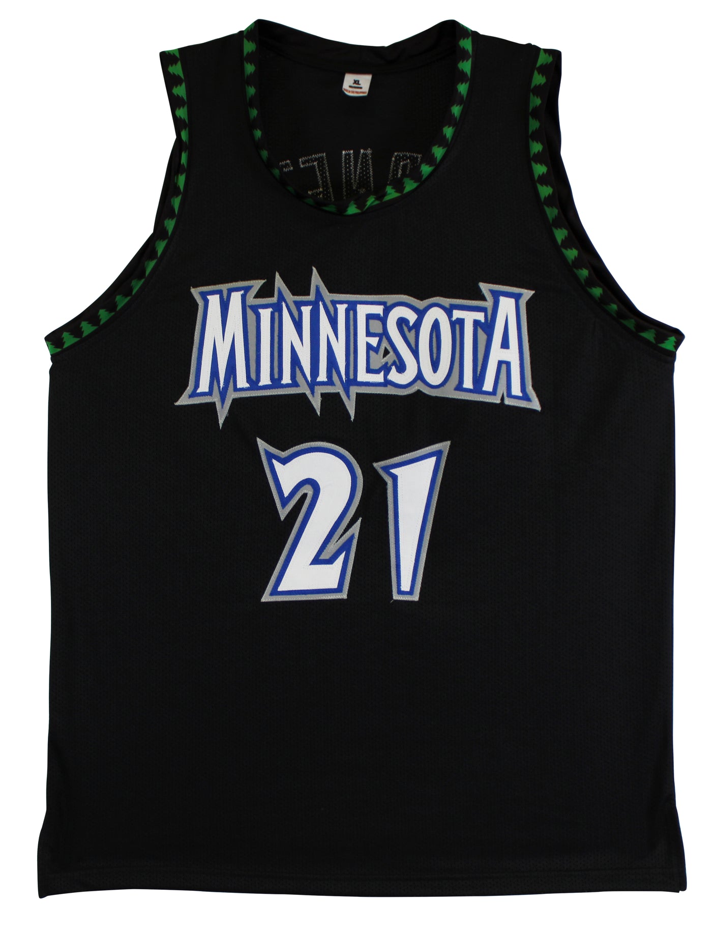 Kevin Garnett Authentic Signed Black Pro Style Jersey BAS Witnessed