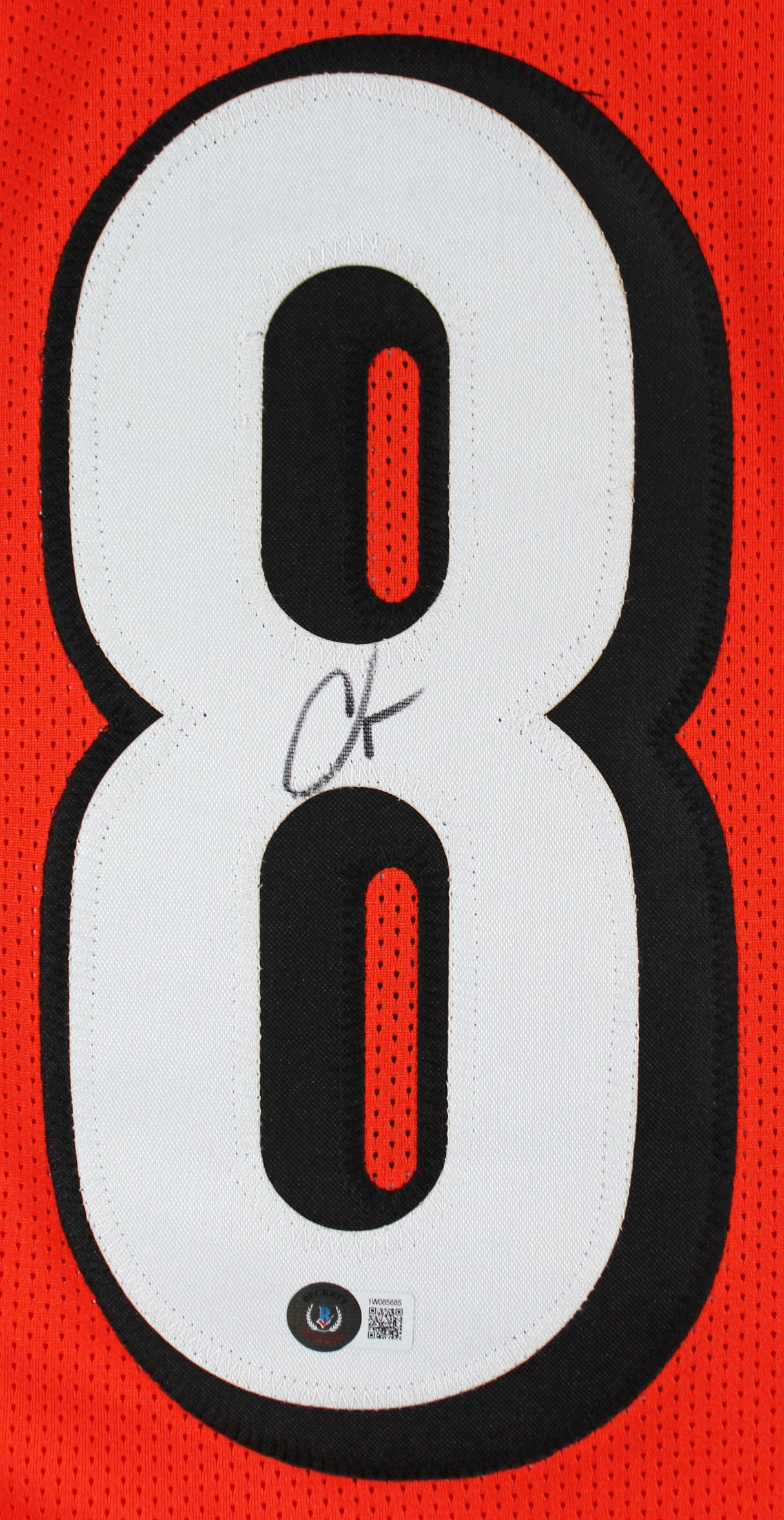 Chad Johnson Authentic Signed Orange Pro Style Jersey BAS Witnessed