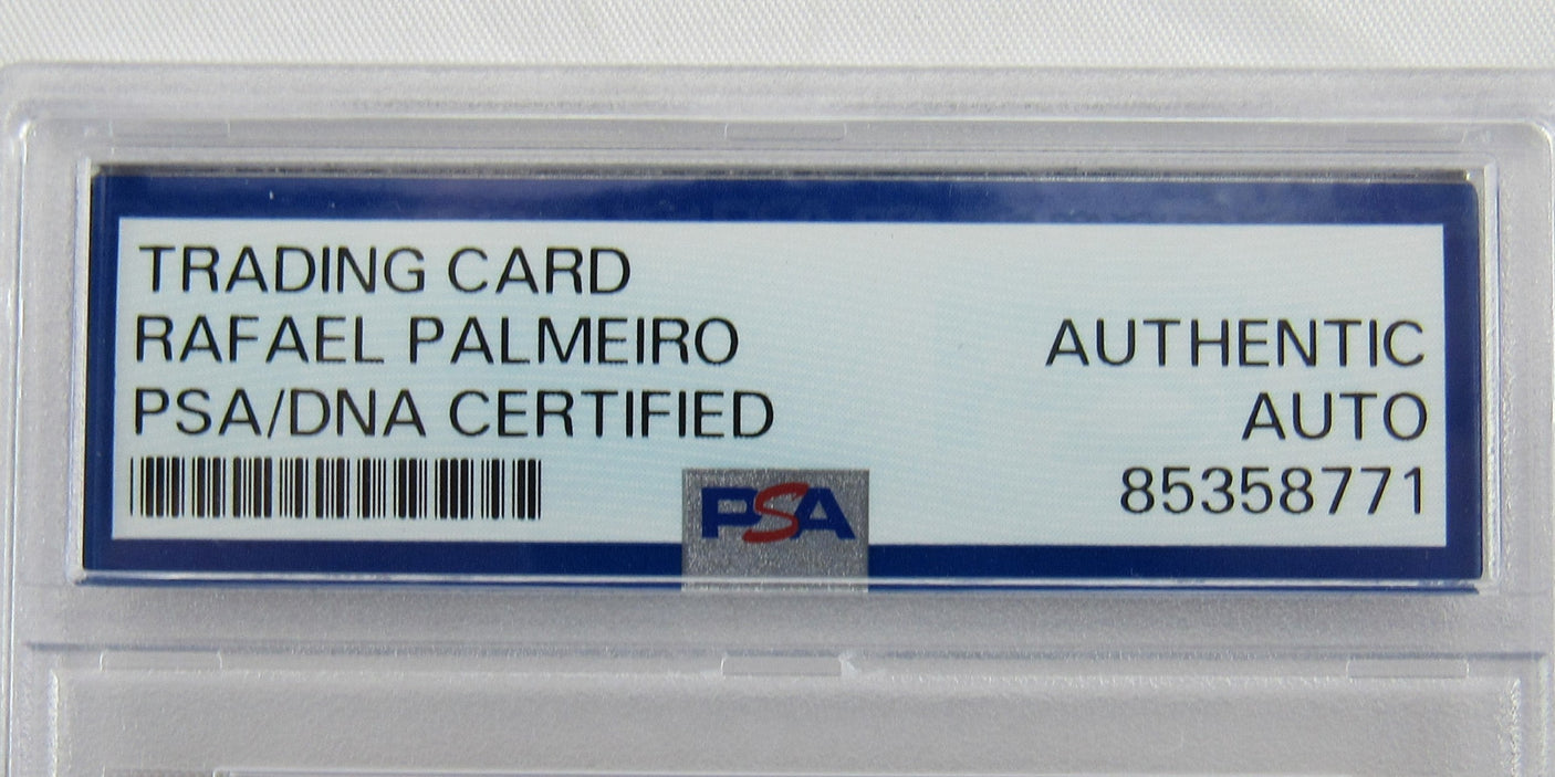 Rafael Palmeiro 1987 Topps Signed Auto Autograph Baseball Card PSA Encapsulated