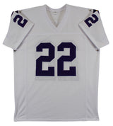 Paul Krause "HOF 98" Authentic Signed White Pro Style Jersey BAS Witnessed