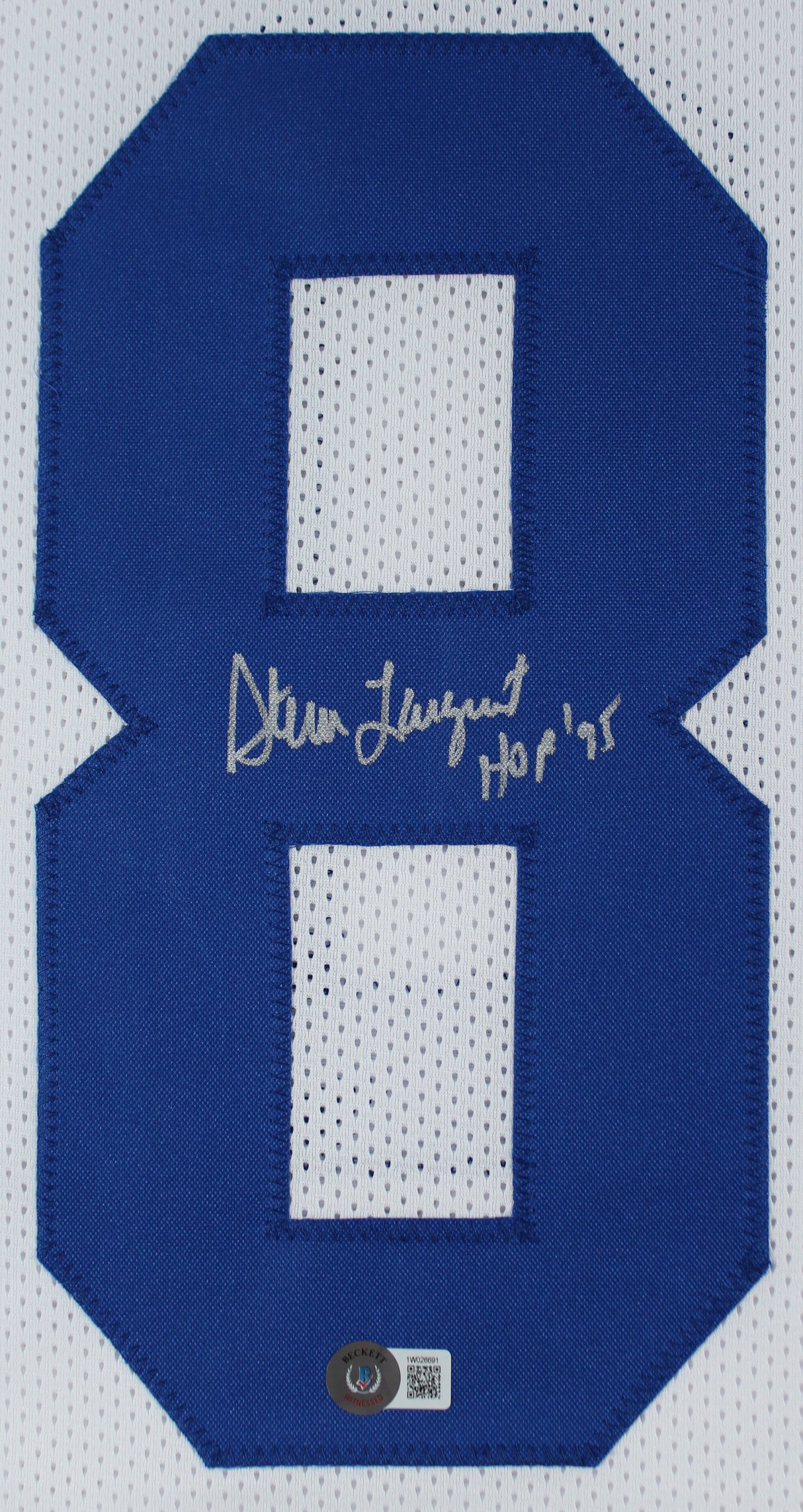 Steve Largent "HOF 95" Authentic Signed White Pro Style Jersey BAS Witnessed