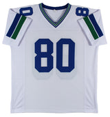 Steve Largent "HOF 95" Authentic Signed White Pro Style Jersey BAS Witnessed