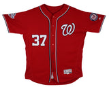Nationals Stephen Strasburg 2018 Game Used Red Majestic Flexbase Jersey MLB