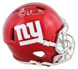 Giants Michael Strahan Authentic Signed Flash Full Size Speed Rep Helmet BAS Wit