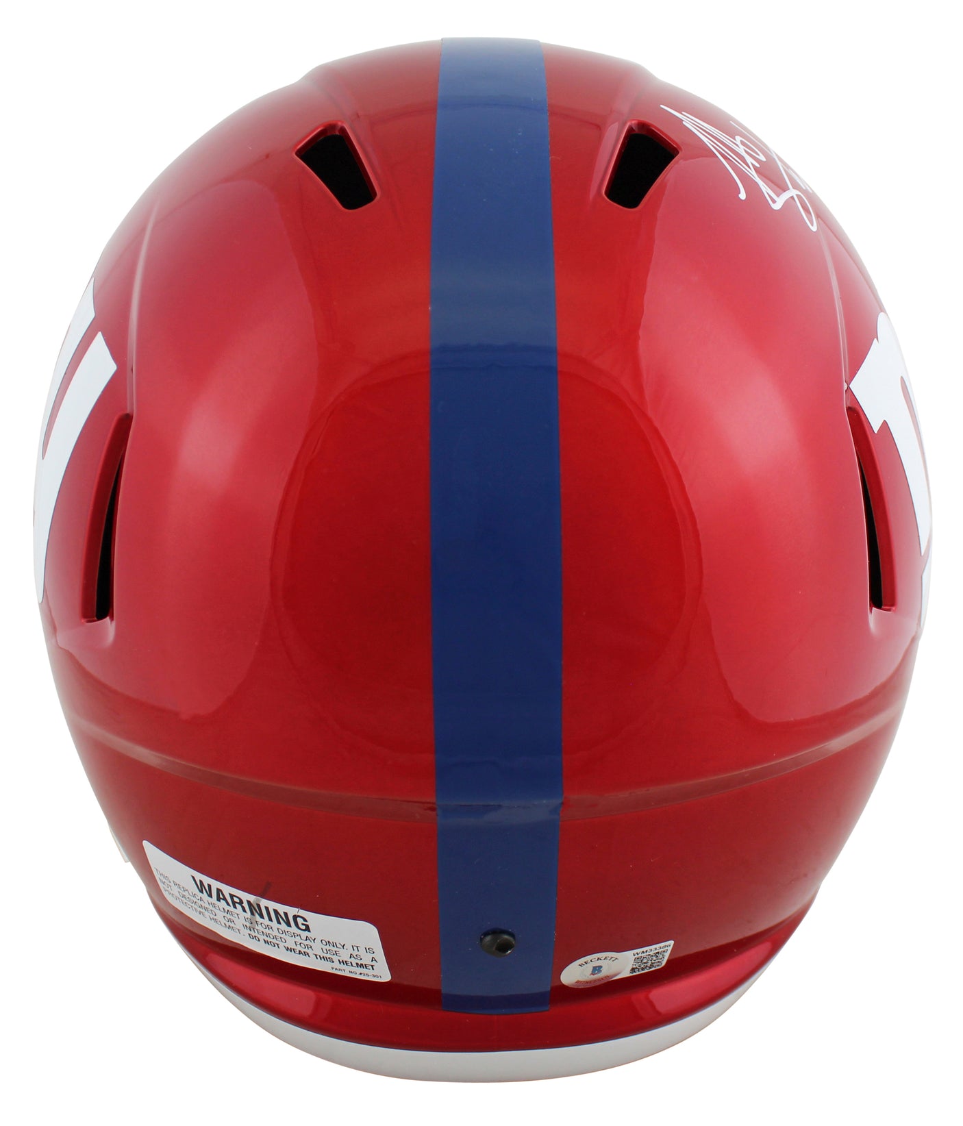 Giants Michael Strahan Authentic Signed Flash Full Size Speed Rep Helmet BAS Wit
