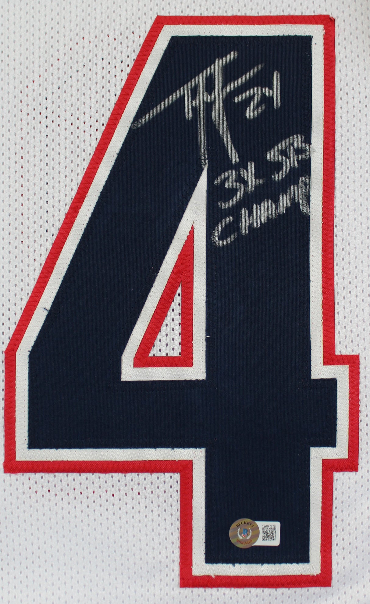 Ty Law "3x SB Champ" Authentic Signed White Pro Style Jersey BAS Witnessed