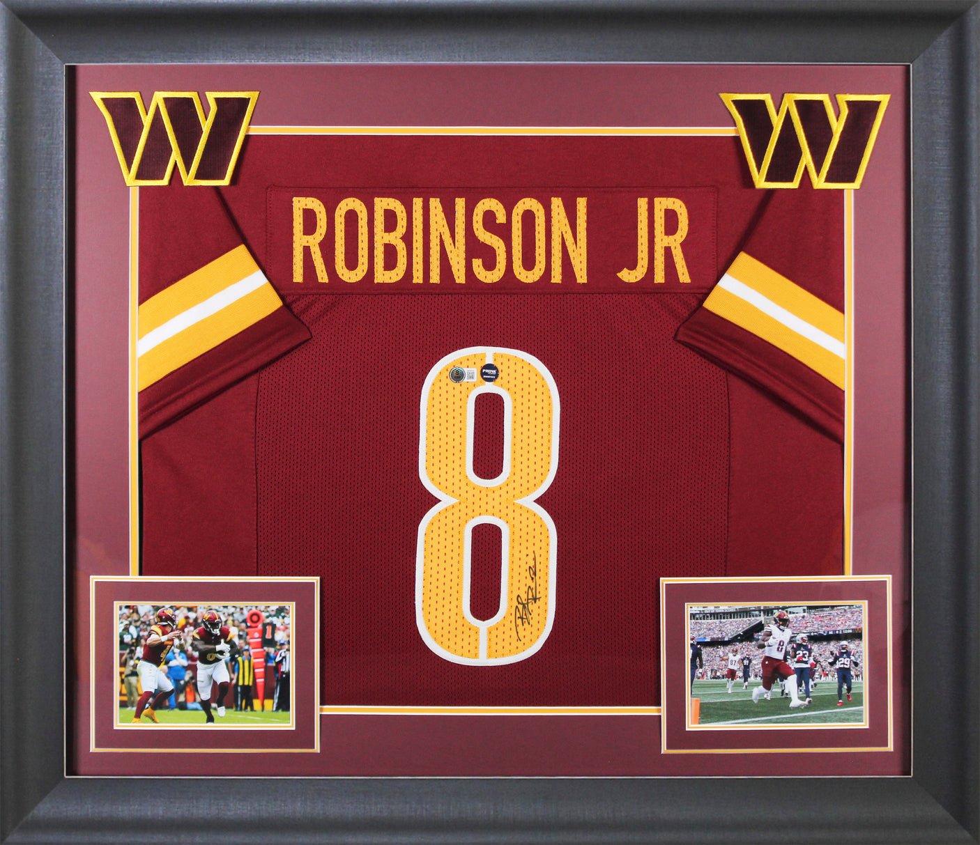 Brian Robinson Jr. Authentic Signed Maroon Pro Style Framed Jersey BAS Witnessed
